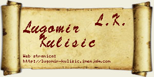 Lugomir Kulišić vizit kartica